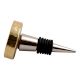 Silver Round Metal And Wooden Wine Stopper (Pack Of One Piece)